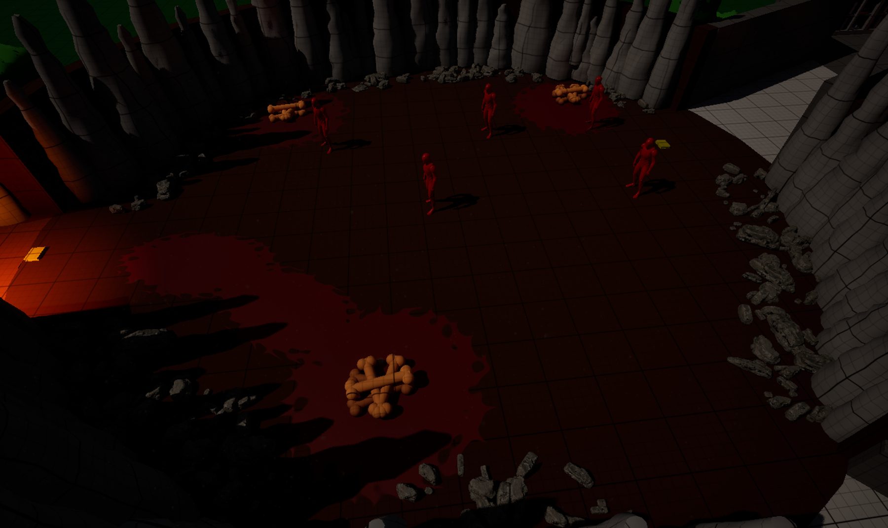 Undead arena with bone piles